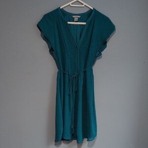 H&M Elegant  Teal Women's Sheer Dress Size 10